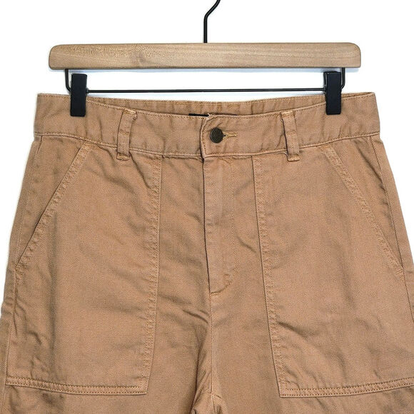 Banana Republic Relaxed Surplus Cargo Utility Pant Crop Tan Khaki Casual 4 - Picture 4 of 16